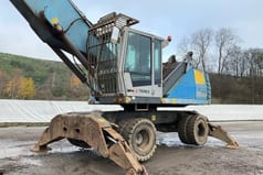2015 Fuchs MHL350 material handler, side view