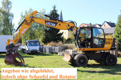 2012 JCB JS175W wheel excavator, side view