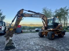 2006 CASE WX145 wheel excavator, side view