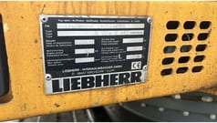 Liebherr A904 C HD 2009 identification plate