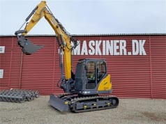2022 XCMG XE80E crawler excavator, side view