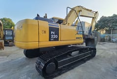 2020 Komatsu PC220LC crawler excavator, rear three-quarter view