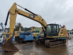 2018 Caterpillar 320GC crawler excavator, side profile view 2018 Caterpillar 320GC crawler excavator, side profile view
