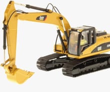 2020 Caterpillar 320D Raupenbagger, Frontansicht von drei Viertel