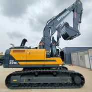 2026 Hyundai HX220L crawler excavator, side profile view