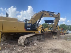 2020 Caterpillar 349D2 crawler excavator side view