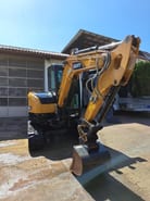 2020 Sany SY50U crawler excavator, front three-quarter view