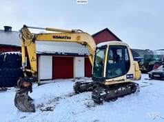 1994 Komatsu PC60-7 crawler excavator, side view