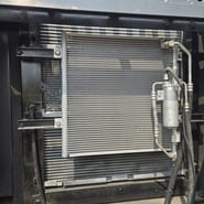 2022 Volvo EC210D crawler excavator radiator and cooling system detail