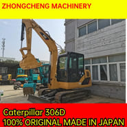 2013 Caterpillar 306D crawler excavator, side profile view
