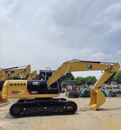 2023 Caterpillar 320D2 crawler excavator, side profile view