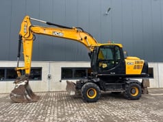 2018 JCB JS160W wheel excavator side view