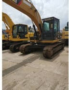 2020 Caterpillar 323D2L crawler excavator, front three-quarter view
