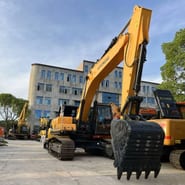 2024 Hyundai R305LC-9S crawler excavator, front three-quarter view