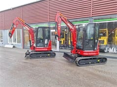 2025 Mole M25 mini excavator, side view