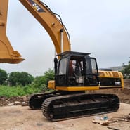 Caterpillar 330CL crawler excavator, side profile view Caterpillar 330CL crawler excavator, side profile view
