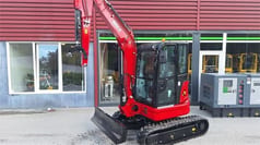 Mole M35ZT mini excavator, side view