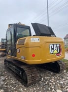 2022 Caterpillar 312D2GC crawler excavator, rear three-quarter view