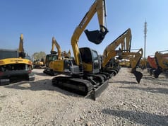 2023 XCMG XE85DA crawler excavator, side view