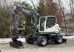 2013 Terex TW85 wheel excavator, side view
