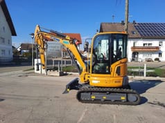 2023 XCMG XE35E mini excavator, side view