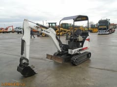 2014 Bobcat E16 mini excavator, side view