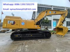 2026 Caterpillar 349 crawler excavator, side profile view 2026 Caterpillar 349 crawler excavator, side profile view