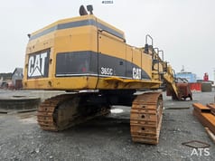 2006 Caterpillar 365C excavator, rear three-quarter view