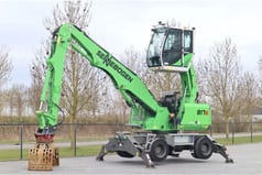 2019 Sennebogen 817E wheel excavator side view
