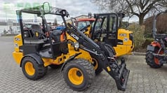 2025 JCB 403 AGRI mini excavator, front three-quarter view