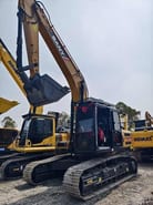 2022 Sany SY215 crawler excavator, front three-quarter view