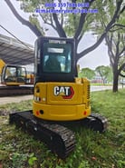 2024 Caterpillar 303.5E mini excavator, rear view