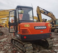 Doosan DH55 crawler excavator, rear view