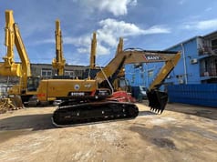 2013 Sany SY215C crawler excavator, side profile view