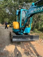 2023 Kubota U35 mini excavator, rear three-quarter view