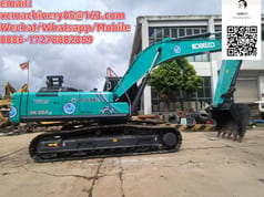 2021 Kobelco SK350LC crawler excavator side view