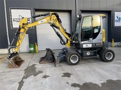 2023 Wacker Neuson EW65 wheel excavator, side profile view 2023 Wacker Neuson EW65 wheel excavator, side profile view
