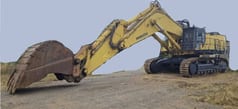 2002 Komatsu PC1100 SP-6 crawler excavator, side view