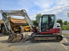 2017 Takeuchi TB290 mini excavator, side view