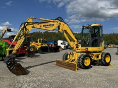 2009 Komatsu PW98MR-8 wheel excavator side view