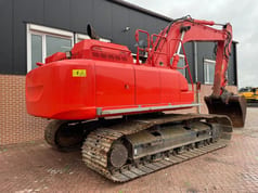 2018 Hitachi ZX300LC-6 crawler excavator, rear three-quarter view
