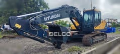 2026 Hyundai R210 crawler excavator, side profile view