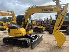 2020 Komatsu PC78US-6 mini excavator, side view