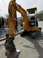 2012 IHI 25VX3 mini excavator, rear three-quarter view