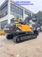 2023 Hyundai 220LC-9S crawler excavator, rear three-quarter view
