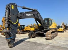 2013 Volvo EC700CL crawler excavator, front three-quarter view
