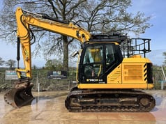2023 JCB 140X LC crawler excavator, side profile view
