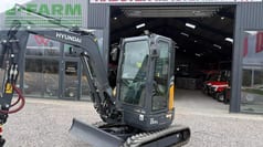 2026 Hyundai HX 25A Z mini excavator, front three-quarter view