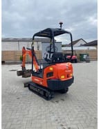 2020 Kubota KX015-4 mini excavator, rear three-quarter view