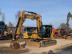 2022 Caterpillar 315-07B crawler excavator, side view